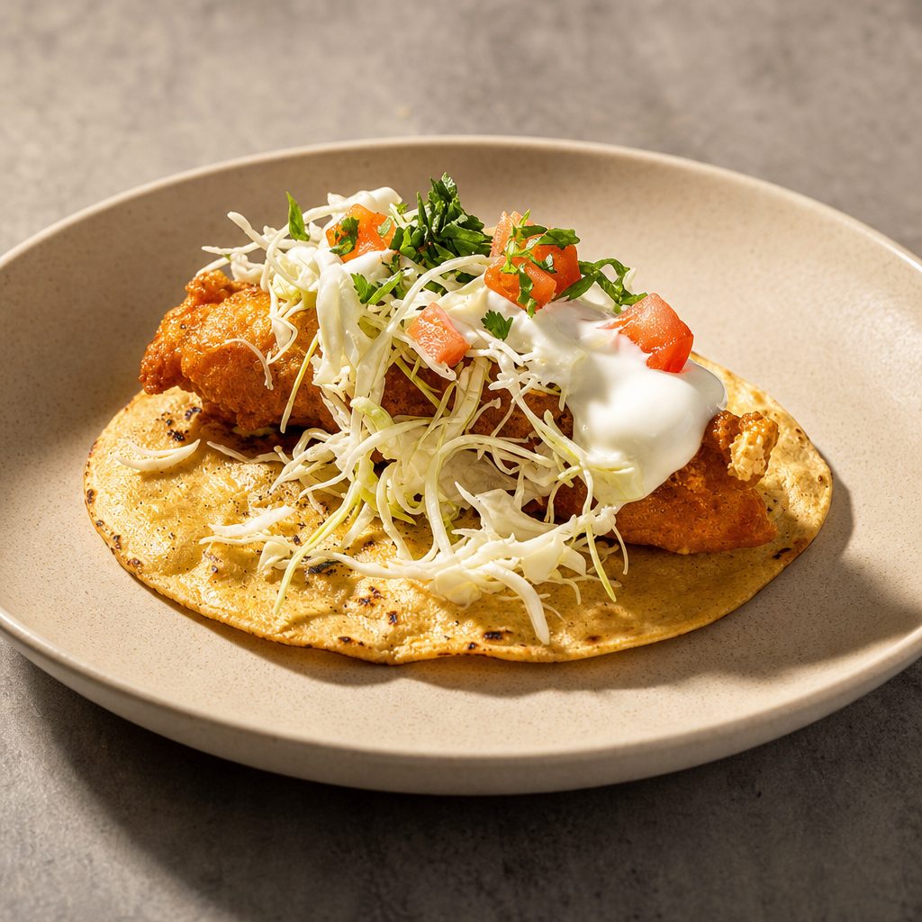 Single Battered Portobello Taco.