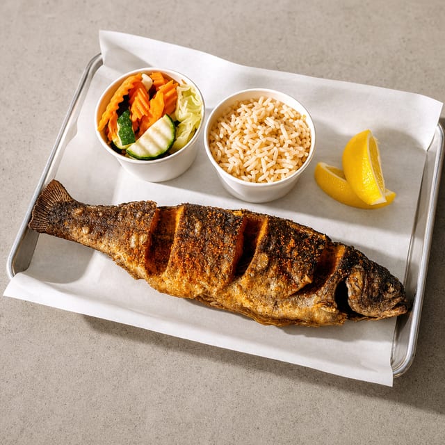 Whole Trout Plate.