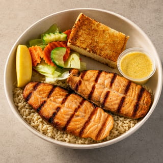 Grilled Salmon Plate