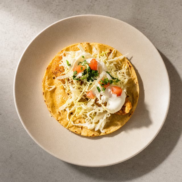 Single CHUCK Salmon Taco.